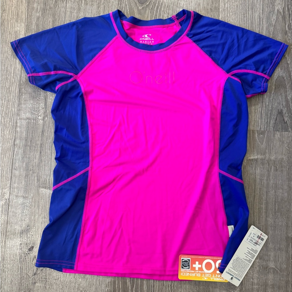 O'Neill Women's Vibrant Pink and Blue Swim Coverup